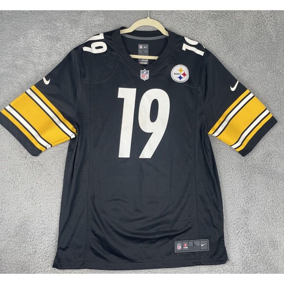 Nike Jersey Pittsburgh Steelers Juju Smith-Schuster #19 Size Large Black NFL - Picture 1 of 9